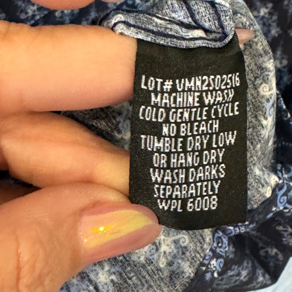 Rock and Roll Denim Men’s long Sleeve Button Down Shirt. NWT - Picture 6 of 8